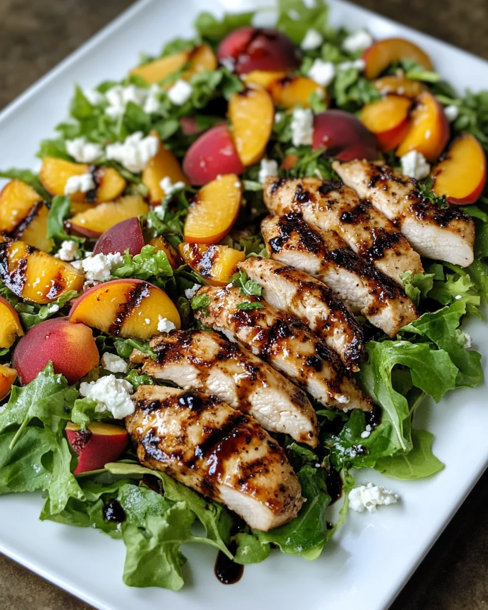 Grilled Chicken and Peach Salad: A Delightful Summer Treat!