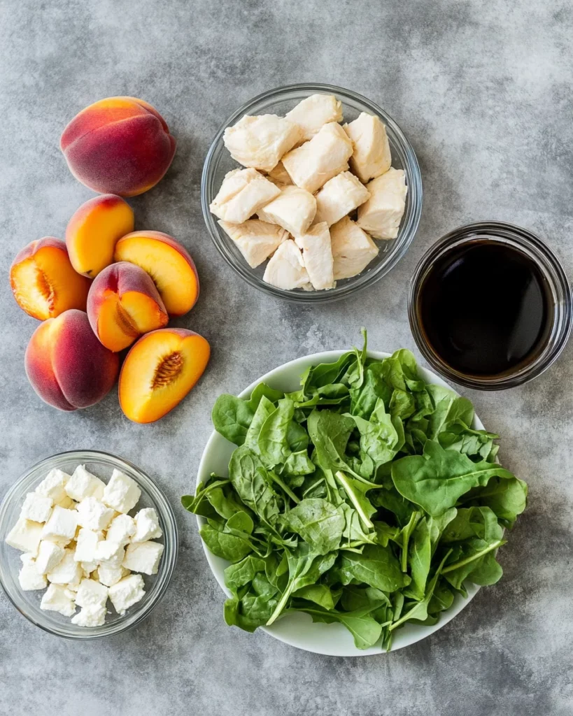 Grilled Chicken and Peach Salad