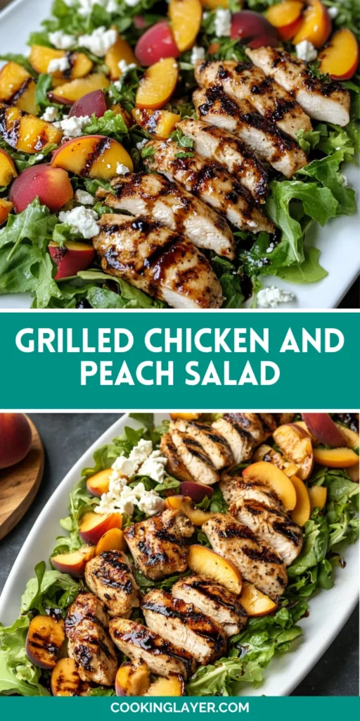 Grilled Chicken and Peach Salad