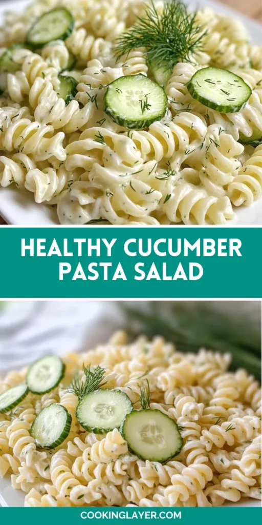 Healthy Cucumber Pasta Salad