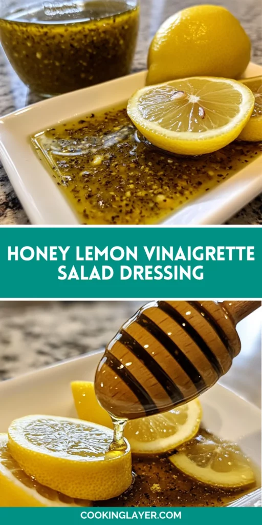 Honey Lemon Vinaigrette Salad Dressing