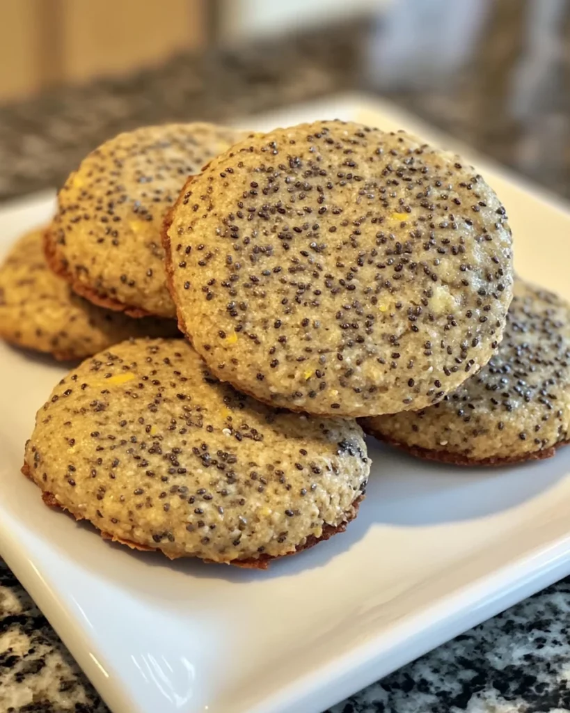 Lemon Chia Seed Protein Cookies