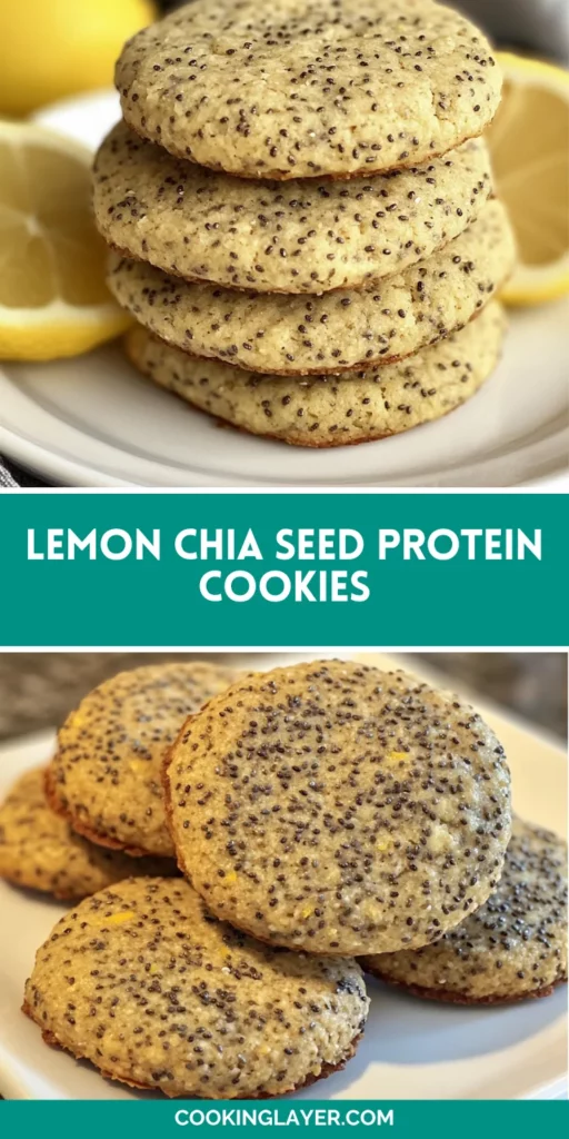 Lemon Chia Seed Protein Cookies