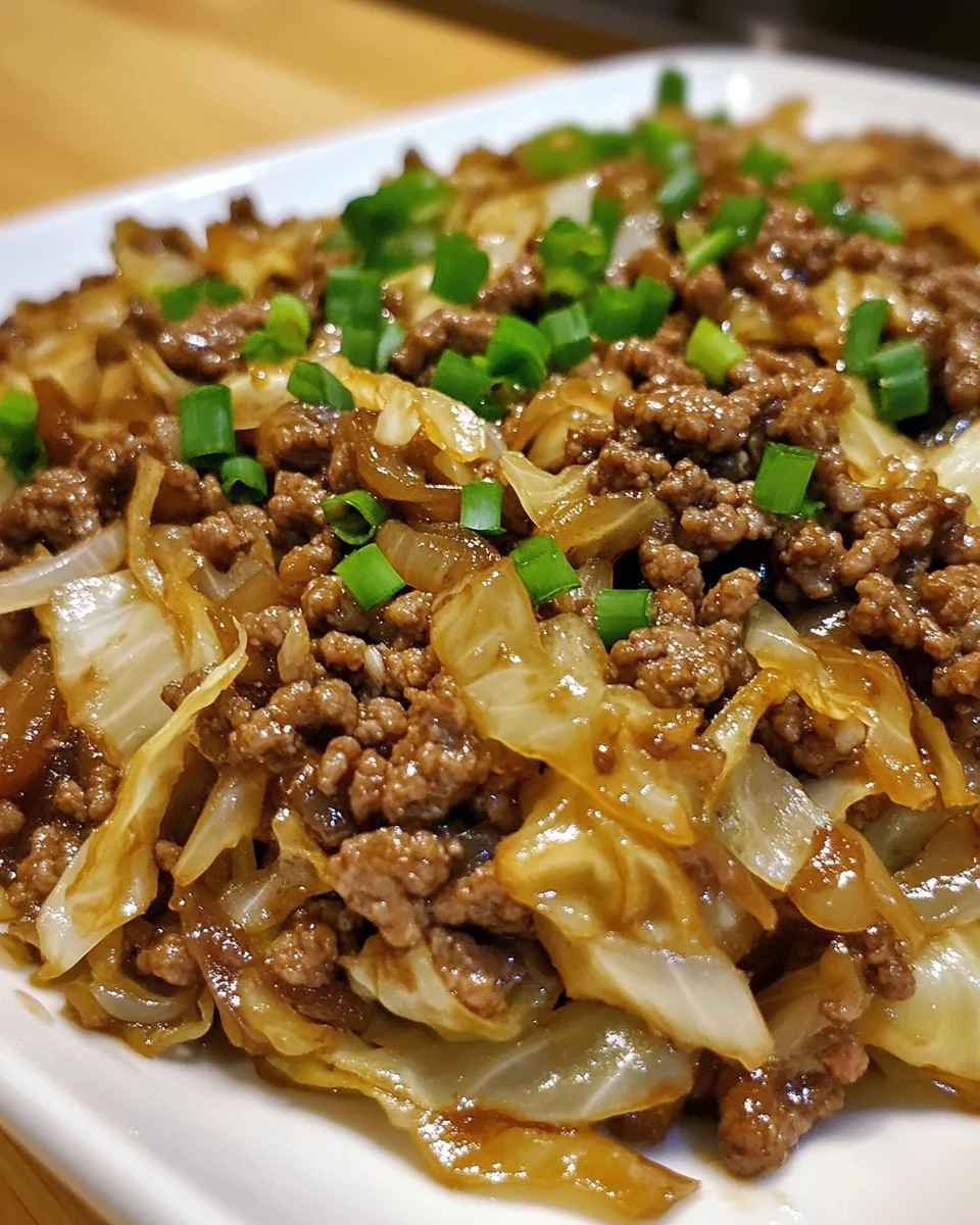 Low-Carb Mongolian Ground Beef and Cabbage Recipe Revealed!