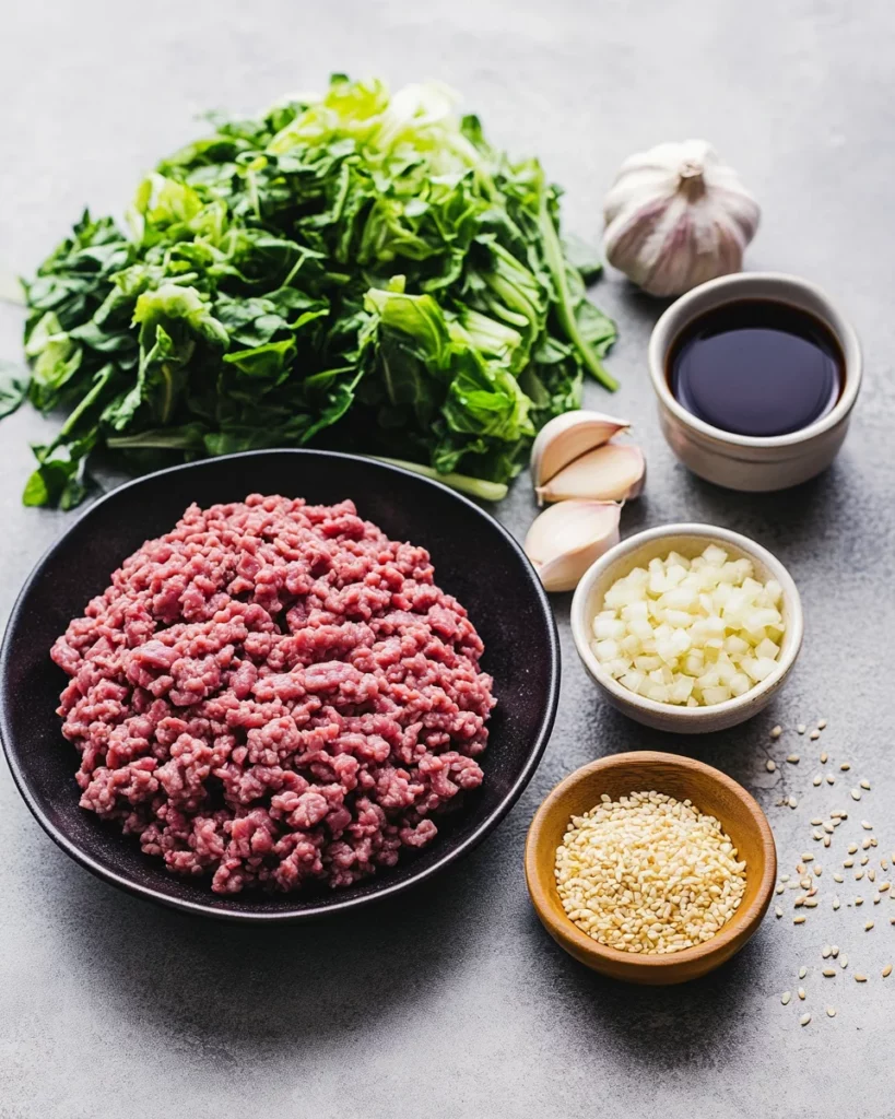 Low-Carb Mongolian Ground Beef and Cabbage
