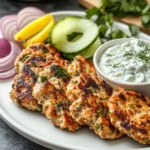 Mediterranean Chicken Patties