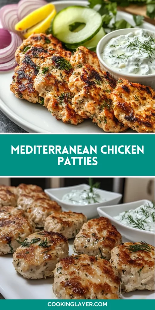 Mediterranean Chicken Patties