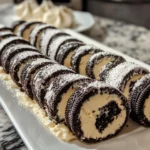 No-Bake Oreo Cheesecake Sushi Rolls