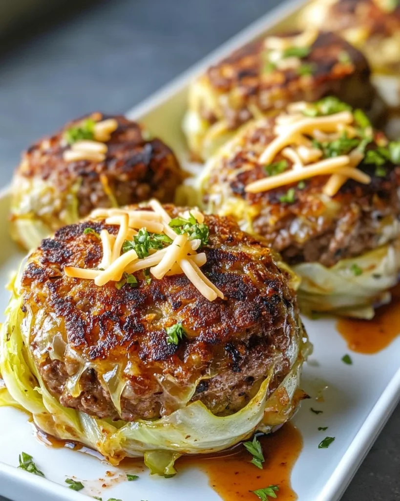 Oven-Baked Cabbage Burgers