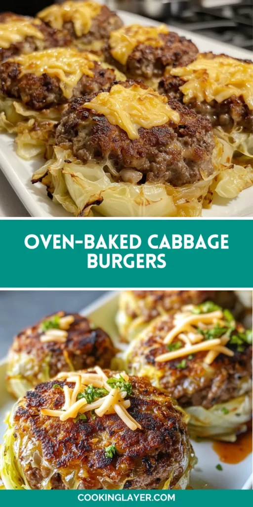 Oven-Baked Cabbage Burgers
