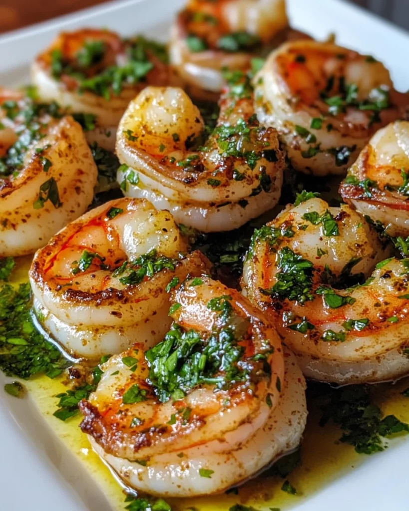 Pan Seared Chimichurri Shrimp