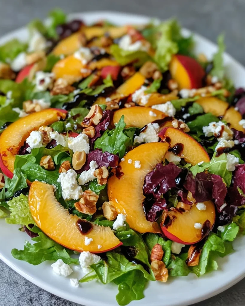 Peach Feta Salad