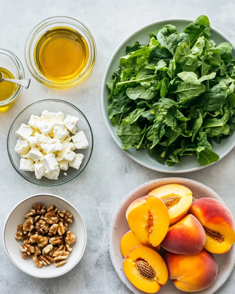 Peach Feta Salad