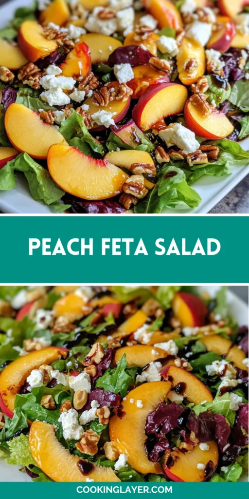 Peach Feta Salad