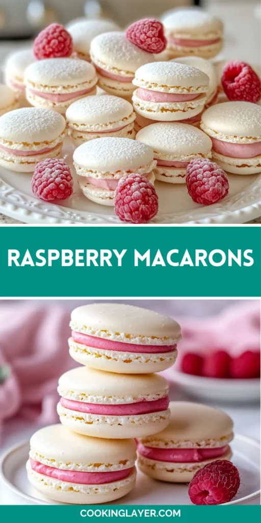 Raspberry Macarons