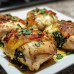 Savory Stuffed Chicken with Roasted Red Peppers, Spinach, and Mozzarella