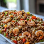 Shrimp Sausage Dirty Rice