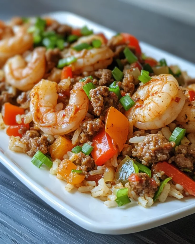 Shrimp Sausage Dirty Rice