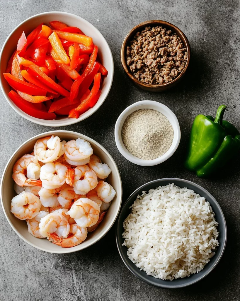 Shrimp Sausage Dirty Rice