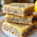 baked Glazed Lemon Poppy Seed Bars