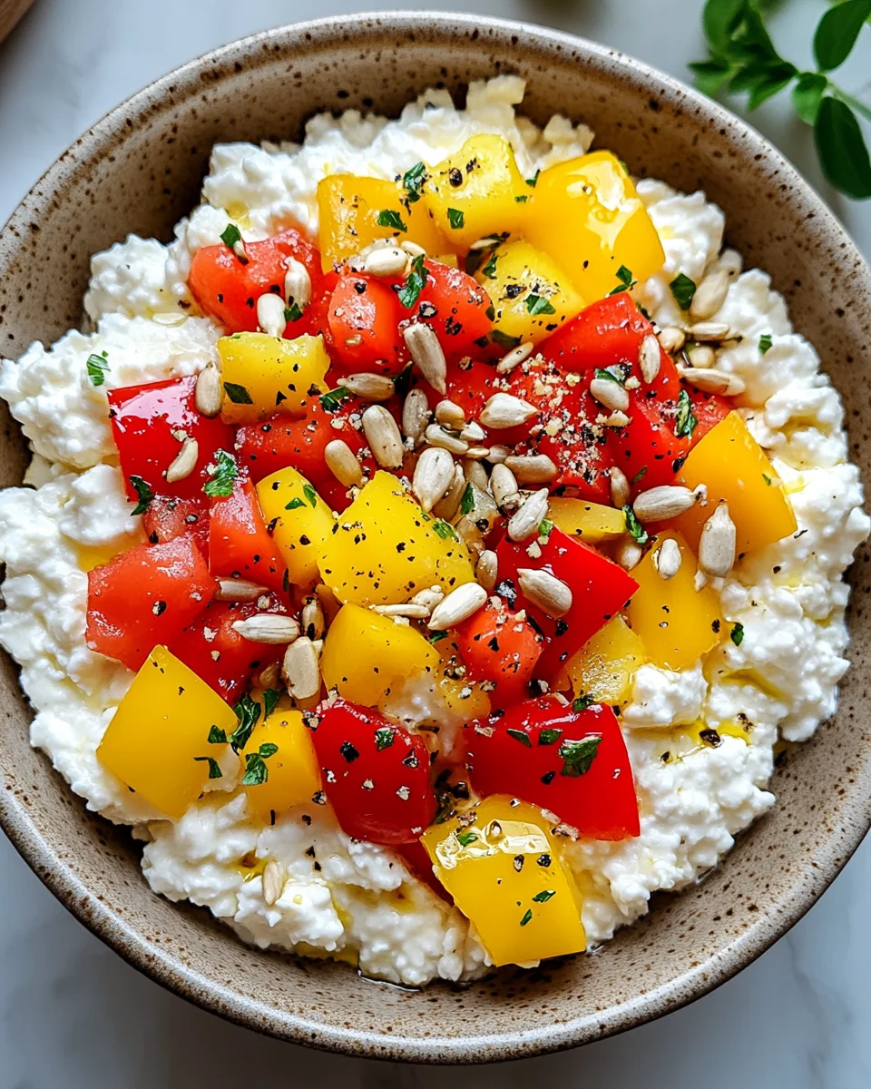 Cottage Cheese and Bell Pepper Salad: A Refreshing Delight!