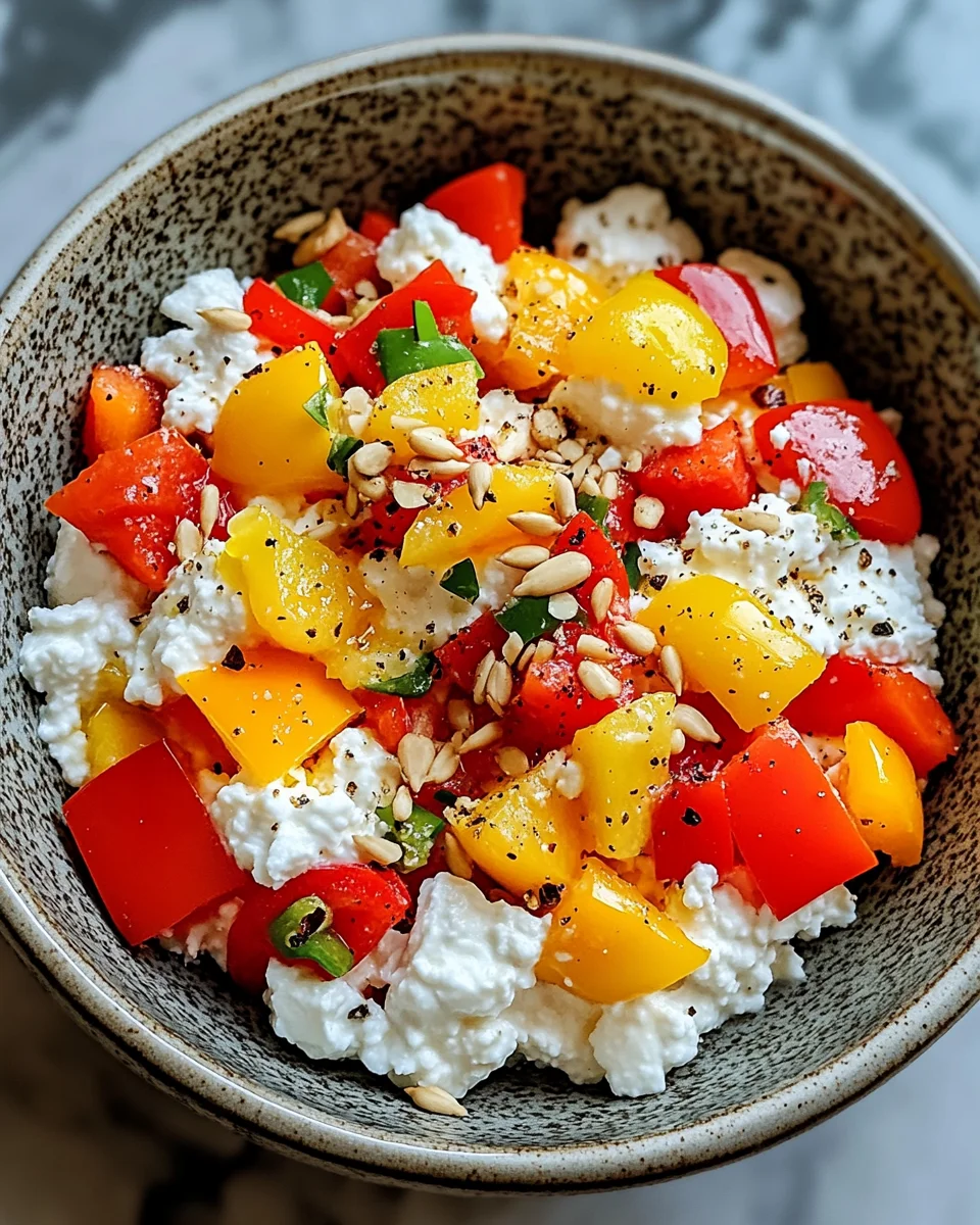 Cottage Cheese and Bell Pepper Salad: A Refreshing Delight!