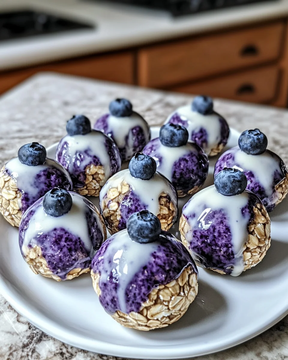 Blueberry Cheesecake Protein Bites that Delightfully Energize!