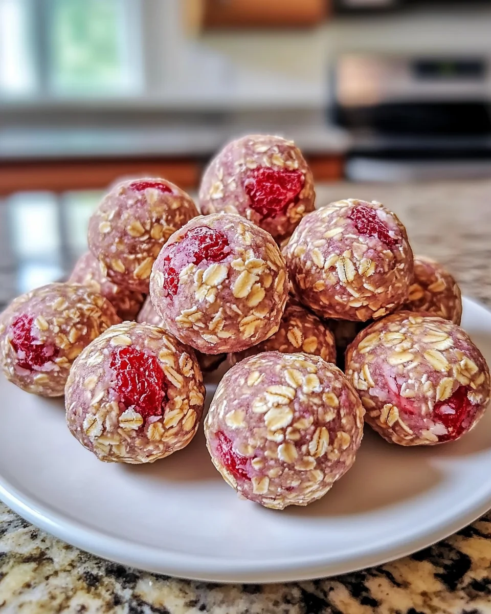Strawberry Cheesecake Protein Balls: A Delicious Treat!