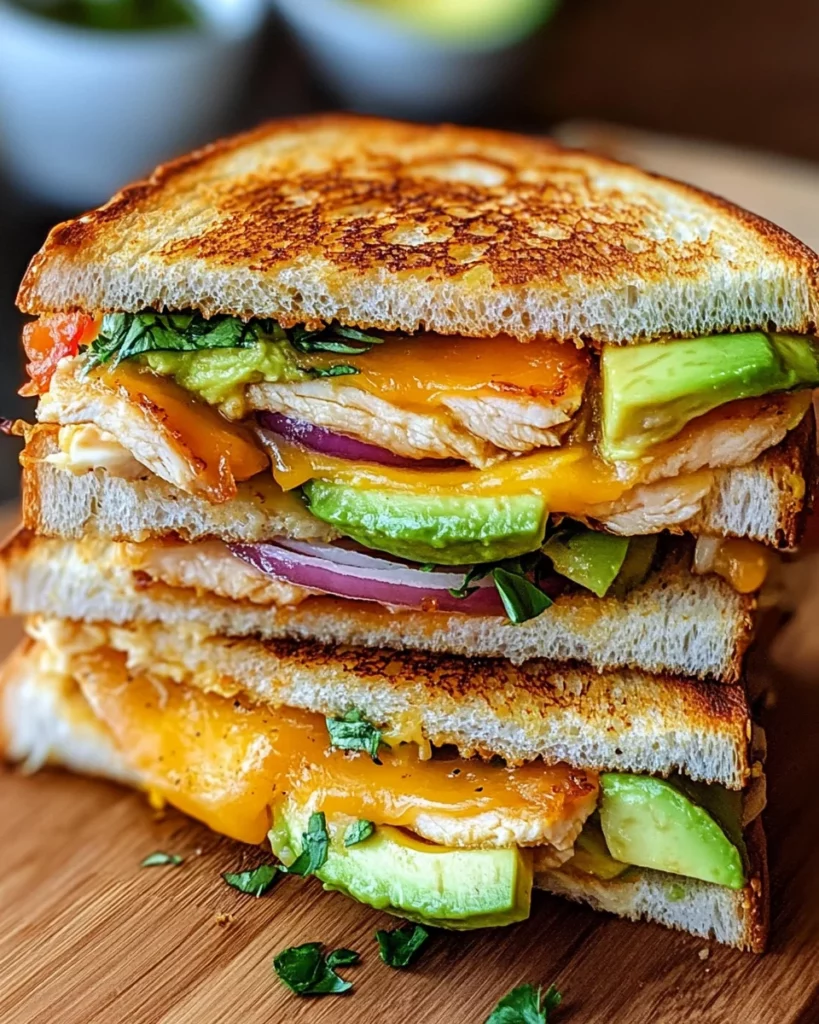 Chicken Avocado Melt Sandwich