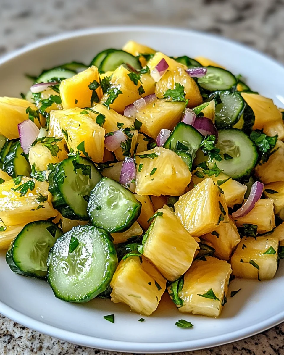 Pineapple Cucumber Salad