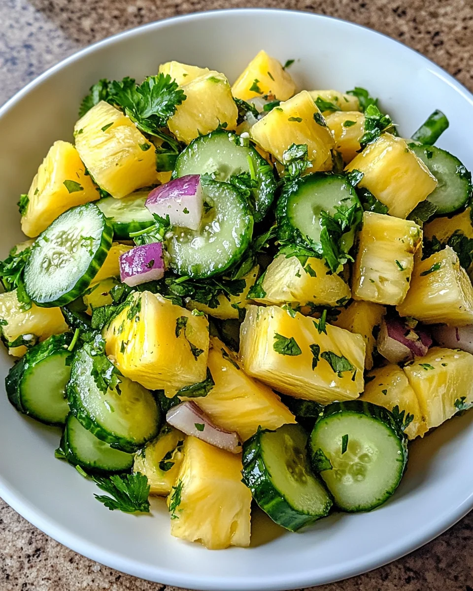 Pineapple Cucumber Salad