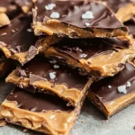 Peanut Butter Chocolate Greek Yogurt Bark