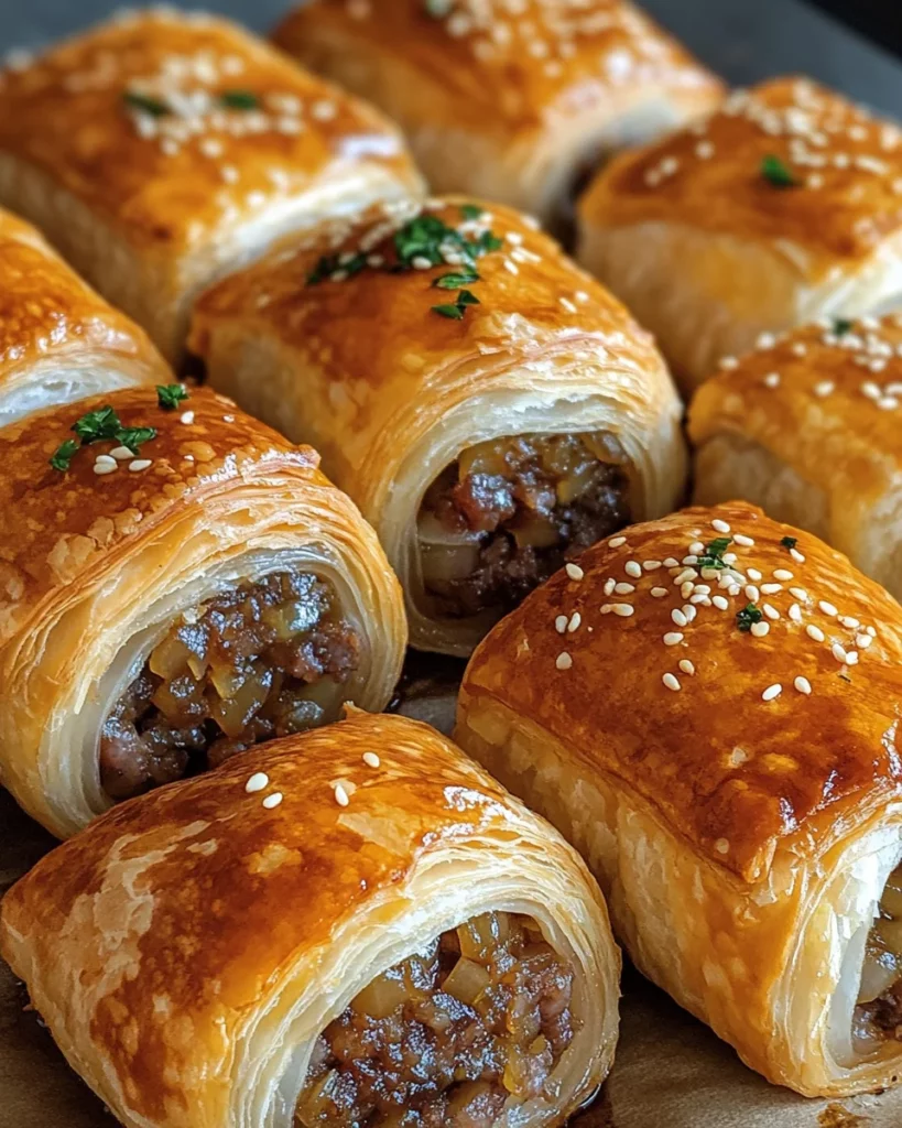 French Onion Sausage Rolls