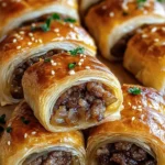 French Onion Sausage Rolls