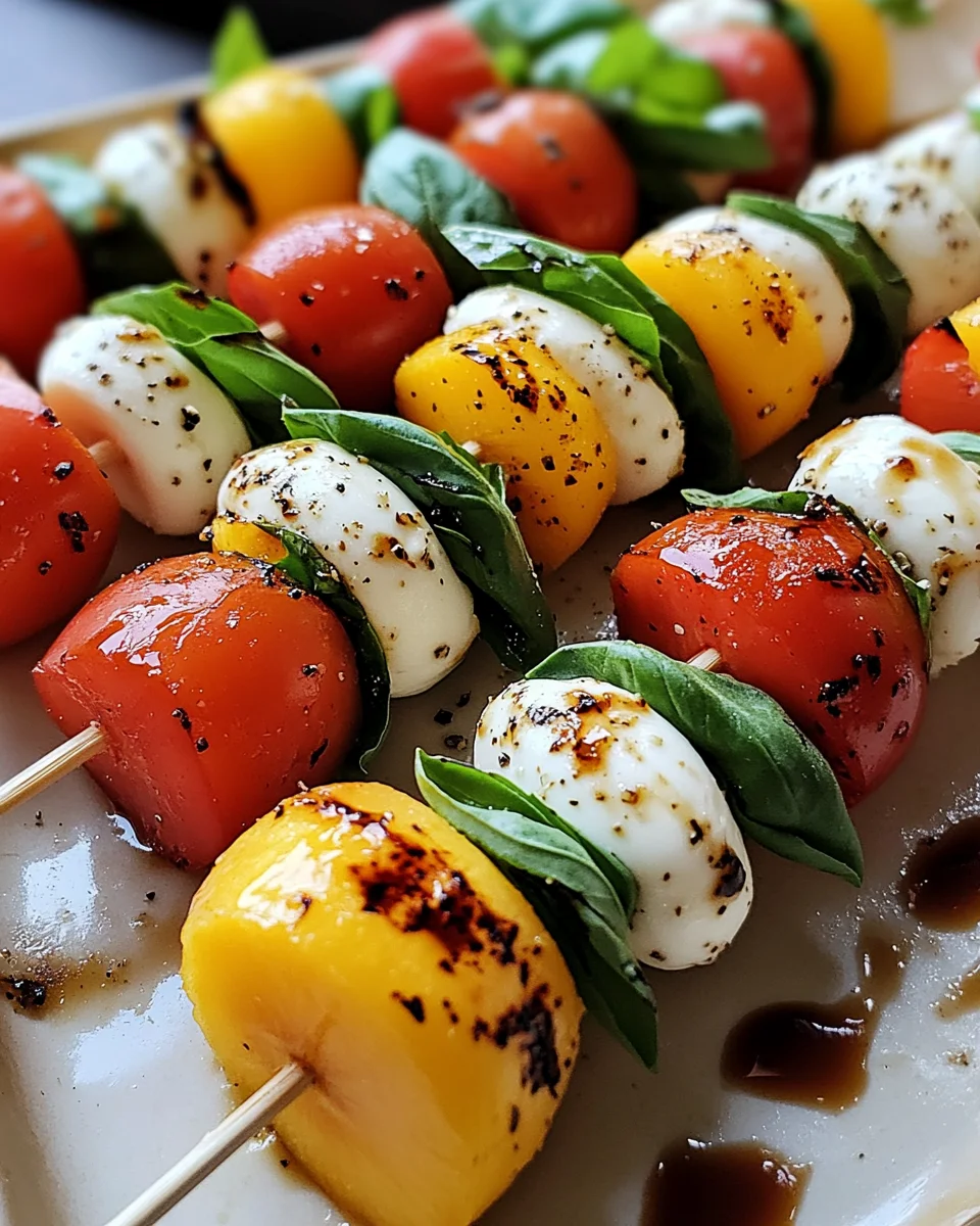 Peach Caprese Skewers: A Must-Try Summer Delight!