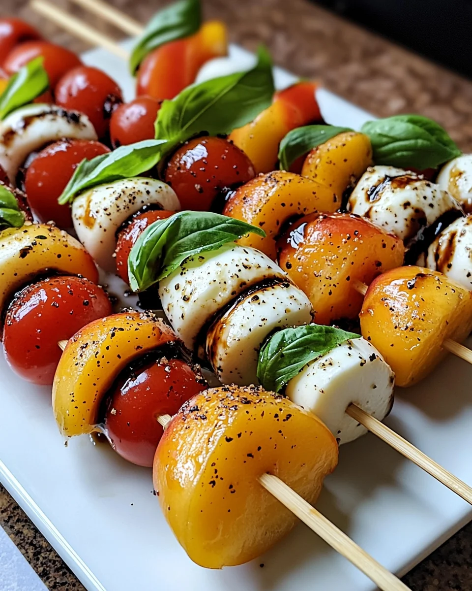 Peach Caprese Skewers: A Must-Try Summer Delight!