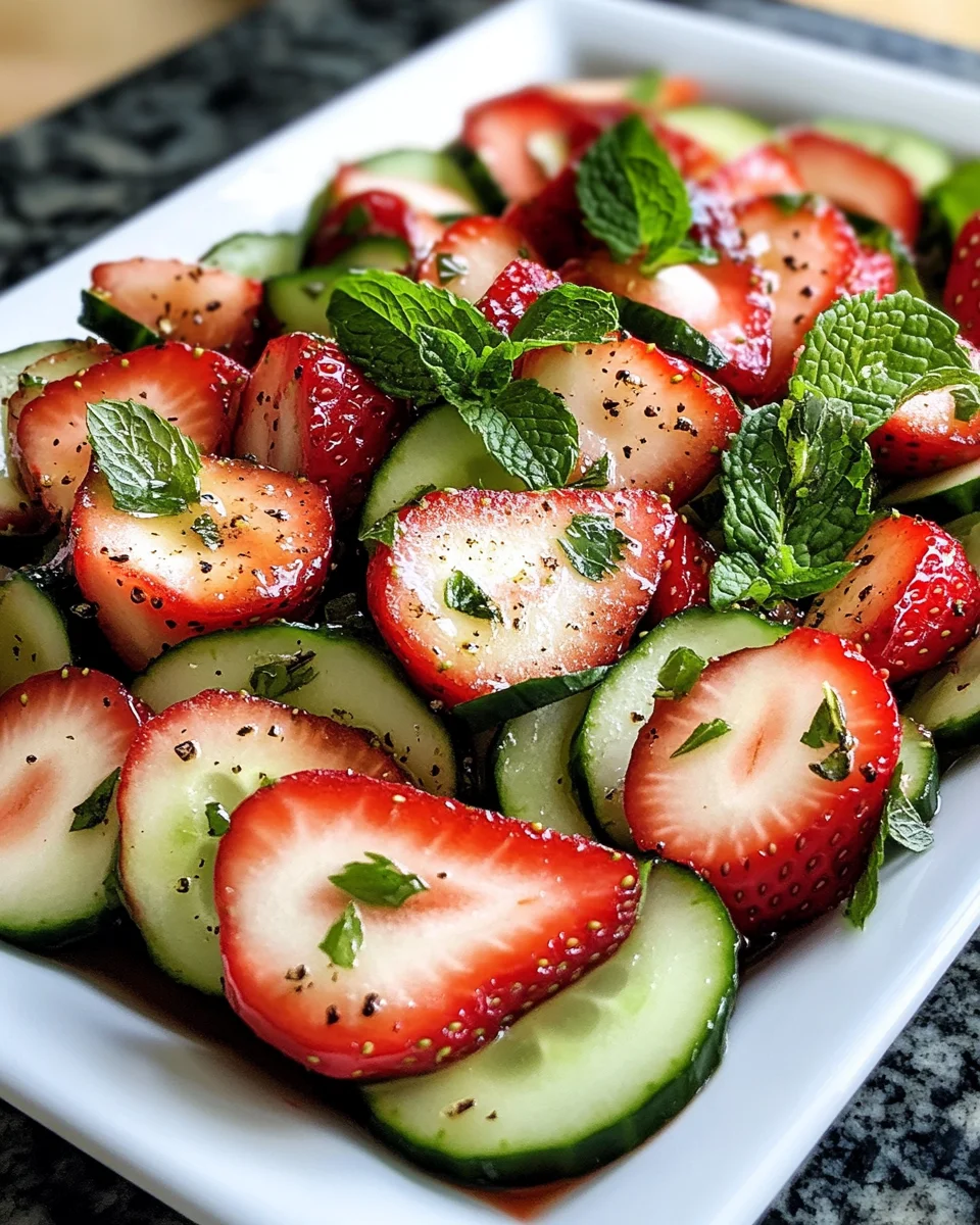 Cucumber Strawberry Salad