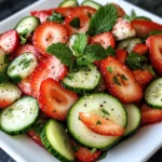 Cucumber Strawberry Salad