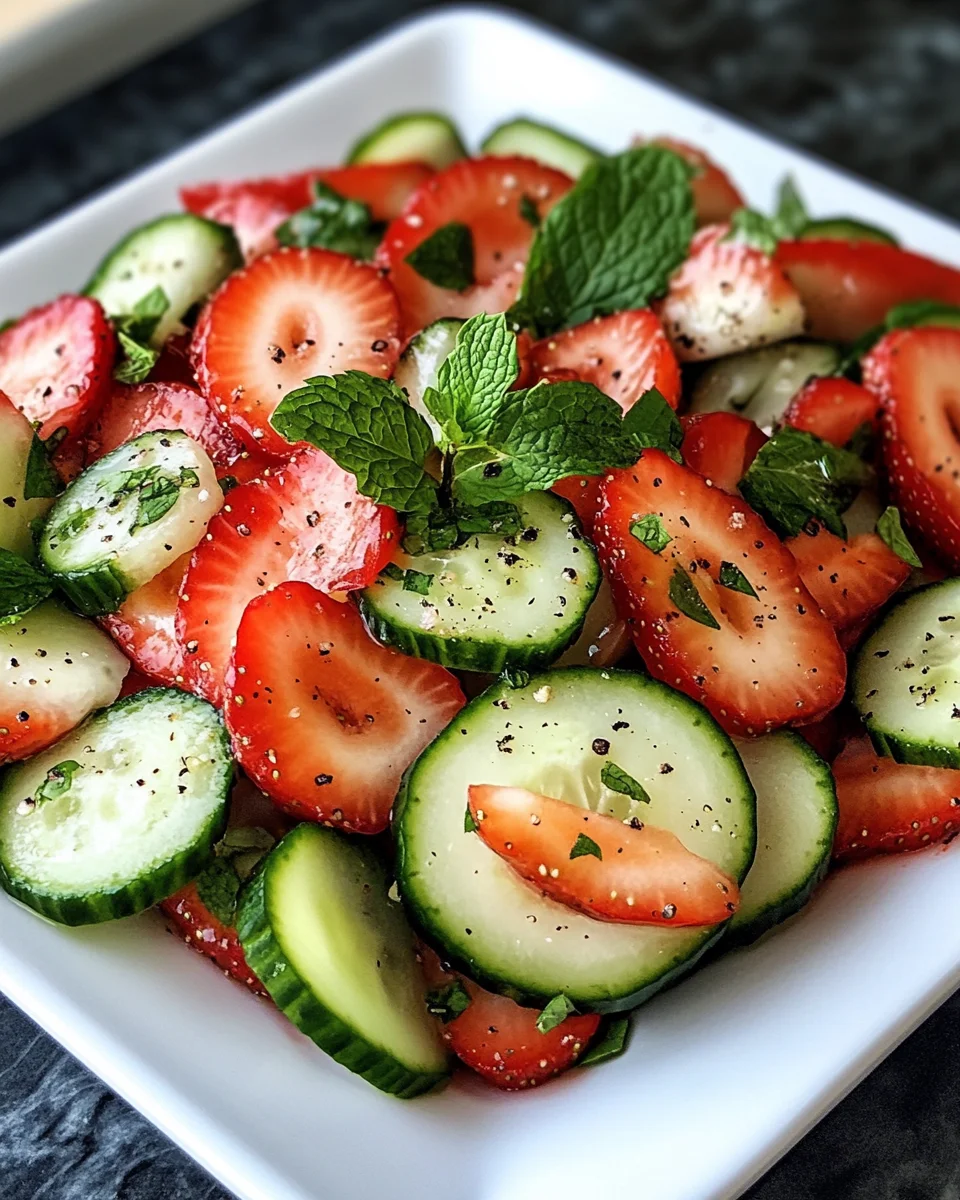 This Cucumber Strawberry Salad is a Must-Try Delight!
