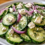 Cucumber feta salad