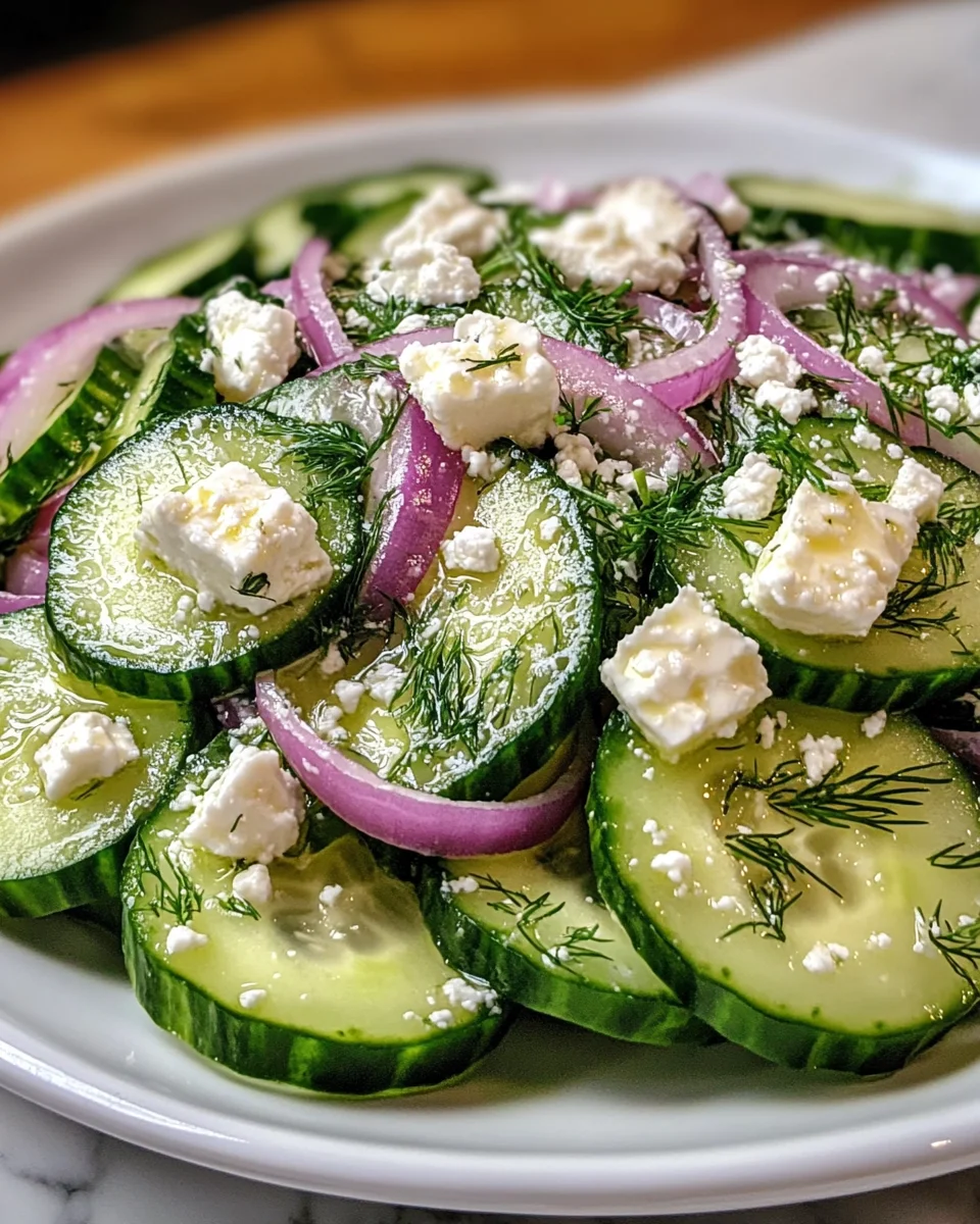 Cucumber feta salad: A refreshing twist for summer!