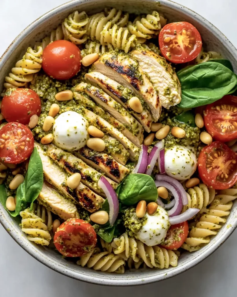 Chicken Pesto Pasta Salad