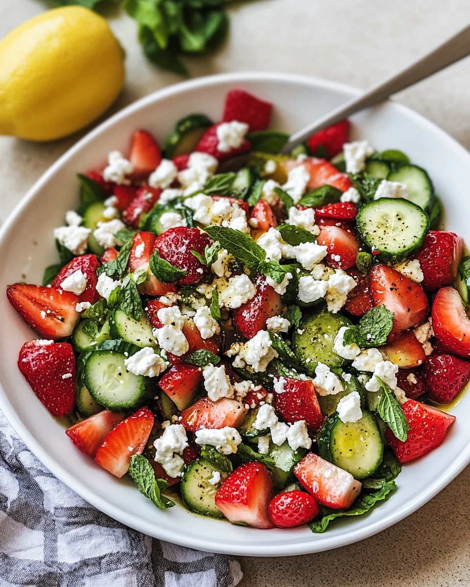 Strawberry Cucumber Salad