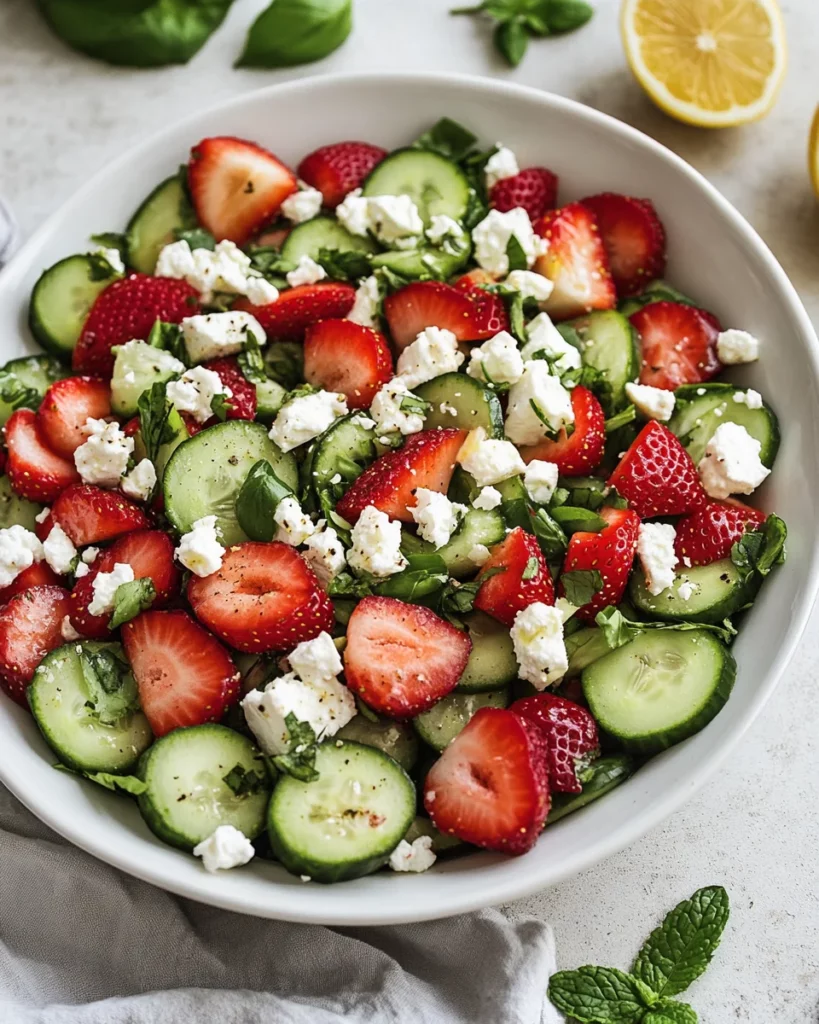 Strawberry Cucumber Salad