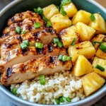 Pineapple Chicken Cauliflower Rice Bowls for a Tasty Meal!