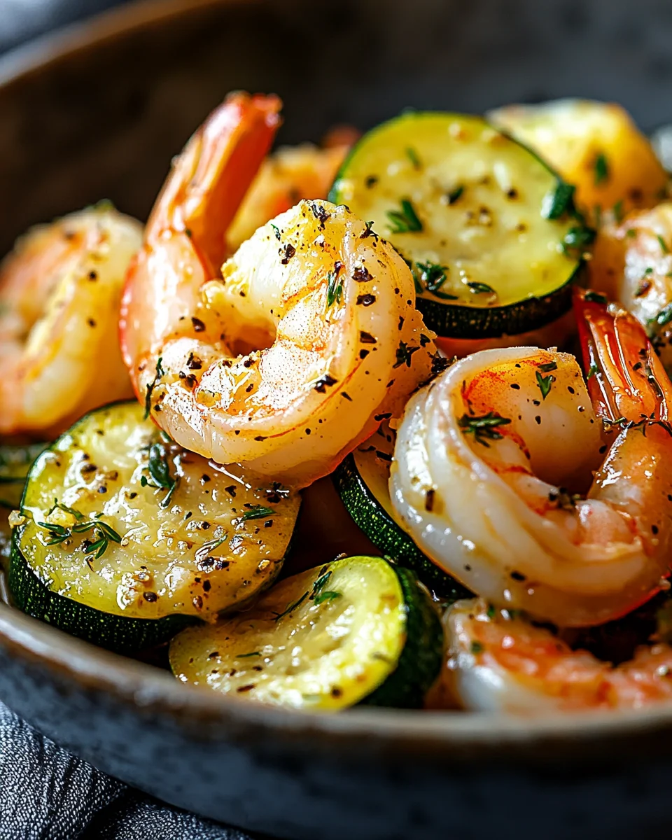 Garlic Shrimp and Zucchini: This Quick Dish Will Delight!