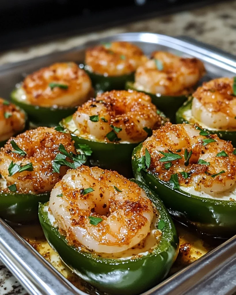 Fiery Cajun Shrimp Stuffed Jalapeños: A Spicy Delight!