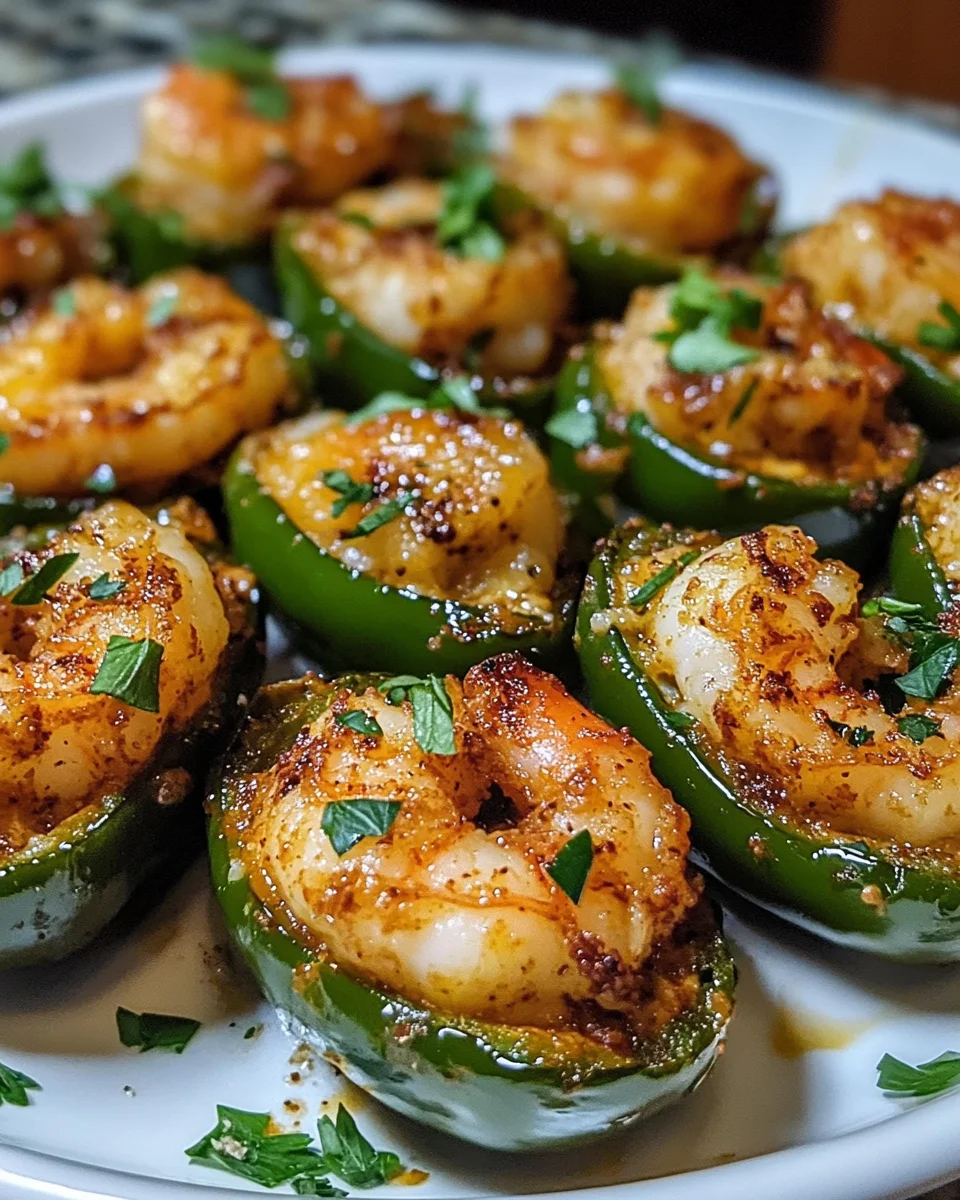 Fiery Cajun Shrimp Stuffed Jalapeños: A Spicy Delight!
