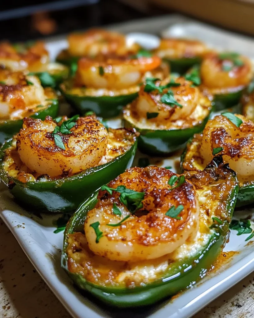 Fiery Cajun Shrimp Stuffed Jalapeños: A Spicy Delight!