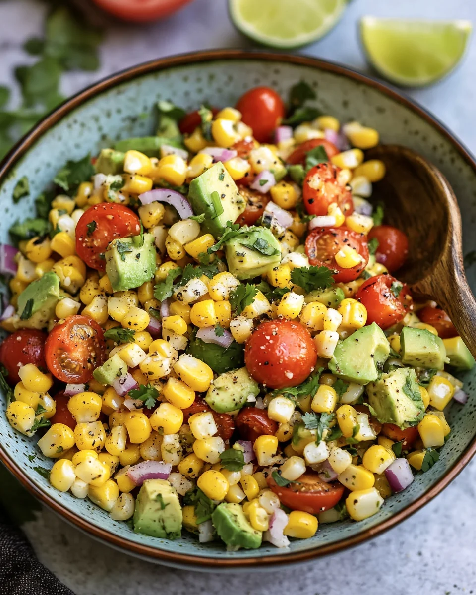 Summer Corn Salad with Avocado